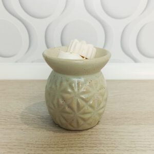 Kominek ceramiczny zapachowy - kremowo/beżowy