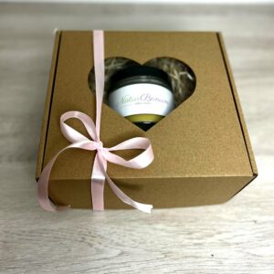 Zestaw prezentowy Oliwkowy - Duży Serce